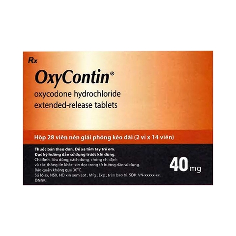 Thuốc giảm đau Oxycontin 40 Mundipharma 2 vỉ x 14 viên