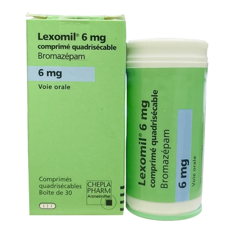 Thuốc ngủ Lexomil 6mg, Hộp 30 viên