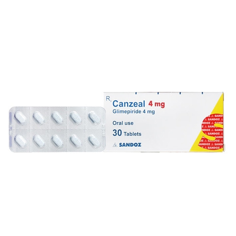 Thuốc tiểu đường Canzeal 4mg Hộp 30 viên