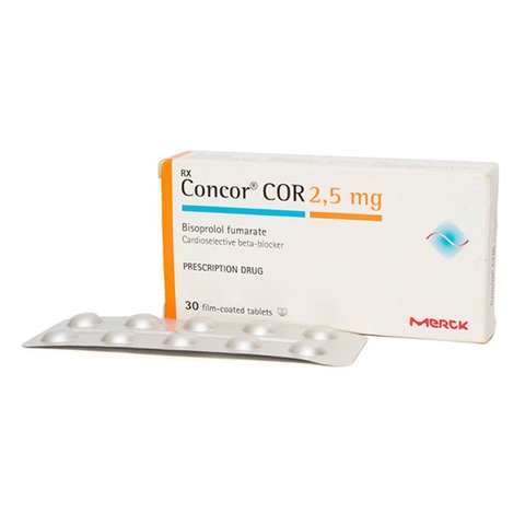 Thuốc tim mạch Concor COR 2,5mg 30 viên