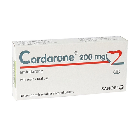 Thuốc tim mạch Sanofi Cordarone 200mg, Hộp 30 Viên