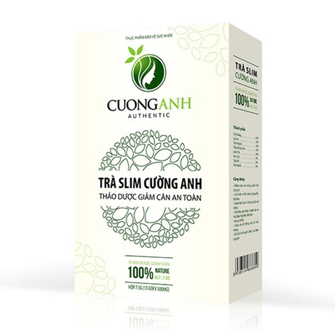 Trà giảm cân Cường Anh thảo mộc tự nhiên, Hộp 15 gói