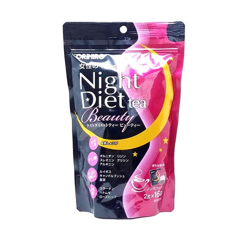 Trà giảm cân Orihiro Night Diet Tea Beauty, Túi 16 gói x 2g