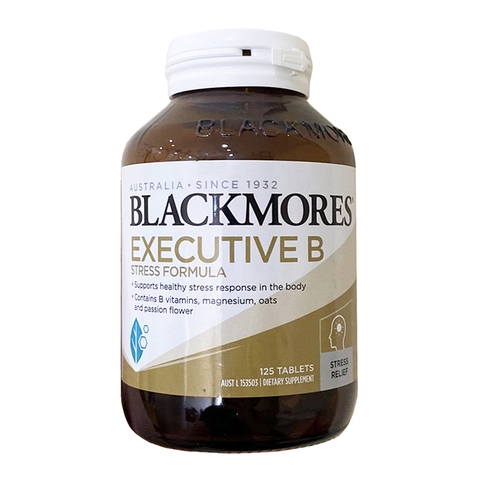 Viên uống giảm căng thẳng Blackmores Executive B Stress Formula, hộp 125 viên