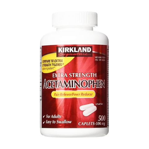 Kirkland Acetaminophen 500mg 500 viên – Viên uống giảm đau