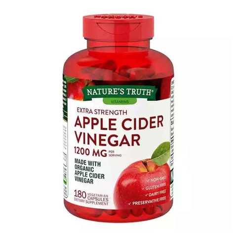 Viên uống giảm cân Apple Cider Vinegar 1200mg, Hộp 180 viên