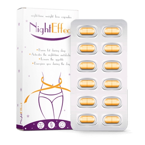 Viên uống giảm cân ban đêm Night Effect, Hộp 12 viên