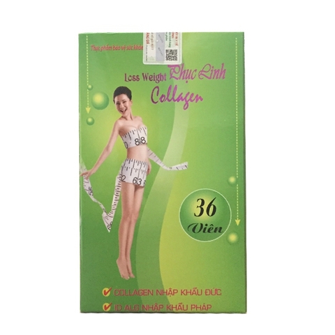 Viên uống giảm cân Loss Weight Phục Linh Collagen, Hộp 36 viên