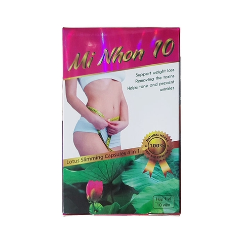 Viên uống giảm cân Mi Nhon 10, Hộp 10 viên