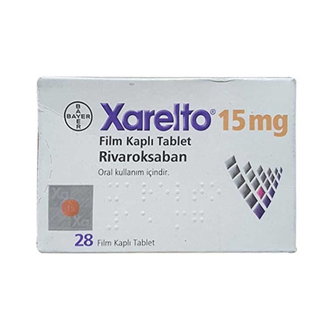 Xarelto 15mg (Rivaroxaban) Thuốc chống đông máu, Hộp 28 viên