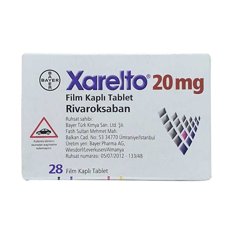 Xarelto 20mg (Rivaroxaban) 2 vỉ x 14 viên – Thuốc chống đông máu