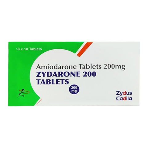Zydarone 200 Zydus Cadila 10 vỉ x 10 viên điều trị rối loạn nhịp tim