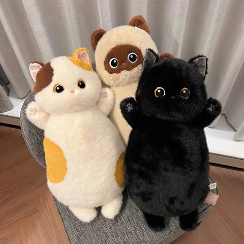 Gối ôm mèo nằm lười 65cm
