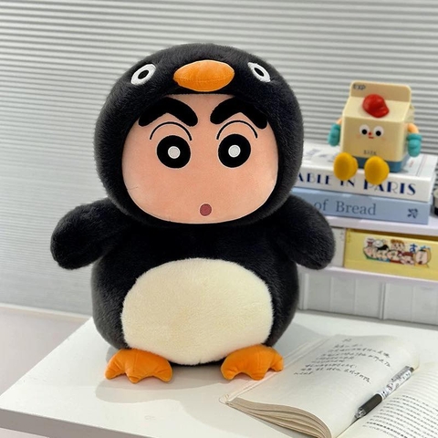 Gấu bông Shin cosplay chim cánh cụt