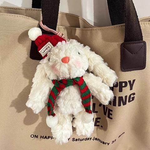 Móc khóa thỏ giáng sinh