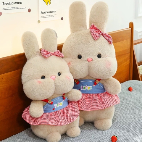 Gấu bông thỏ váy Happy