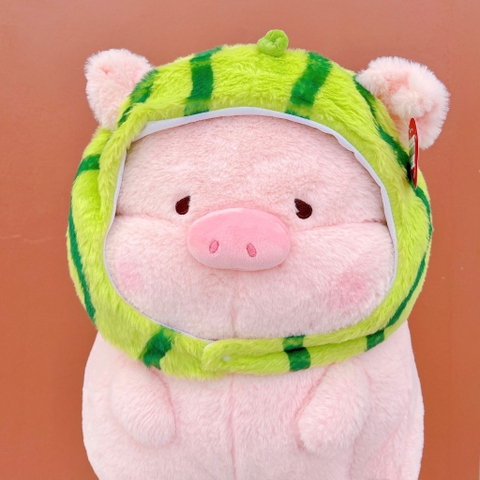 Heo bông đội mũ dưa hấu