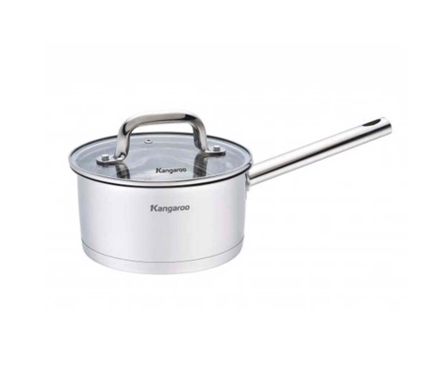 Nồi inox vung kính có tay cầm 16cm KG16SP1
