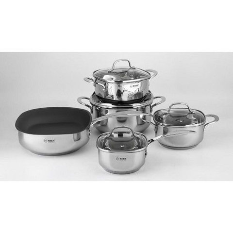 BỘ NỒI CHẢO INOX 304 5 CHIẾC ARBER NATURAL QUARTZ