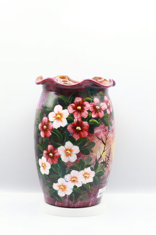 Lọ hoa vuốt tay vẽ sơn dầu MS02 MNI