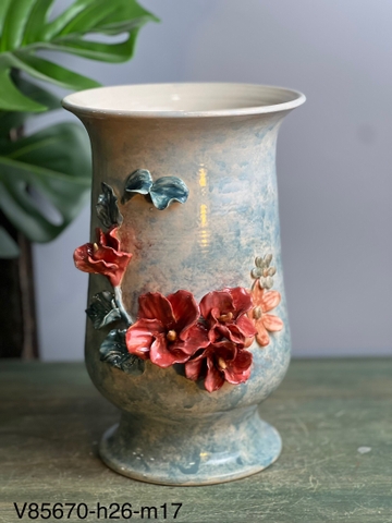 Lọ hoa đắp nổi MS01 MNI