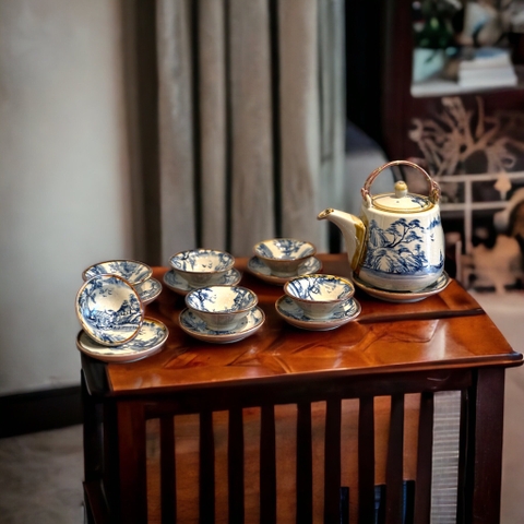 Bộ ấm trà Sơn thuỷ MNI
