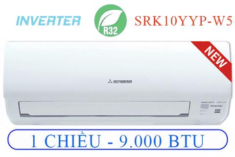 ĐIỀU HÒA TREO TƯỜNG MITSUBISHI HEAVY 1 CHIỀU INVERTER - SRK/SRC10YYP-W5 - CÔNG SUẤT 9.000 Btu