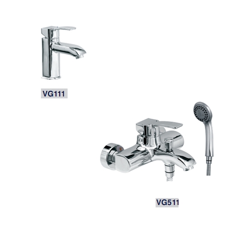 Bộ vòi chậu + sen tắm đồng bộ Viglacera VG111-VG511