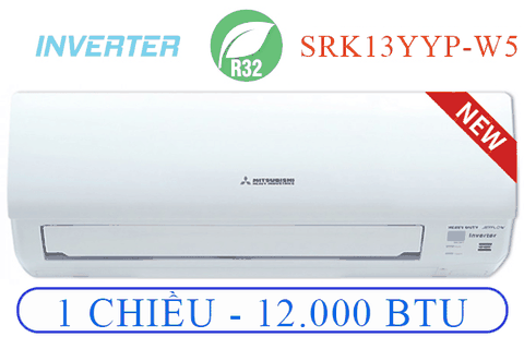 ĐIỀU HÒA TREO TƯỜNG MITSUBISHI HEAVY 1 CHIỀU INVERTER - SRK/SRC13YYP-W5 - CÔNG SUẤT 12.000 Btu
