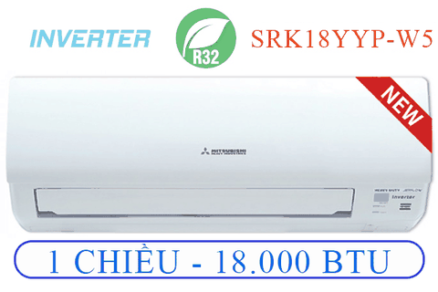 ĐIỀU HÒA TREO TƯỜNG MITSUBISHI HEAVY 1 CHIỀU INVERTER - SRK/SRC18YYP-W5 - CÔNG SUẤT 18.000BTU