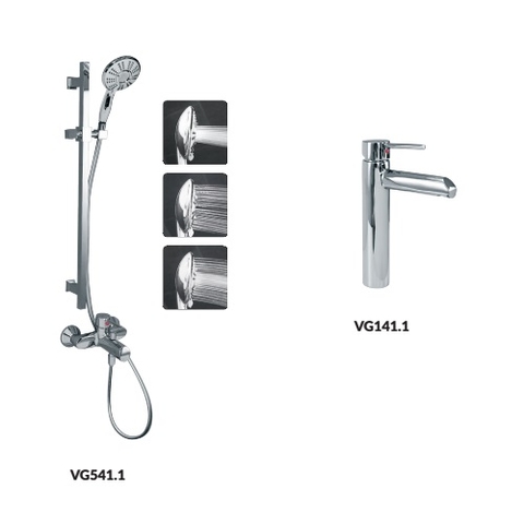 Vòi chậu sen tắm đồng bộ Viglacera VG141.1-VG541.1