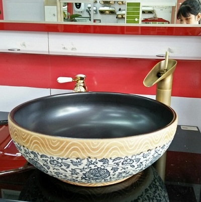 Lavabo gốm sứ đặt bàn Cleanmax YS03