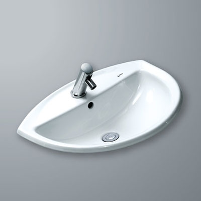 Chậu lavabo âm bàn đá inax L-2396V