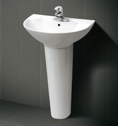 Chậu lavabo chân dài inax L-288V & L-288VD