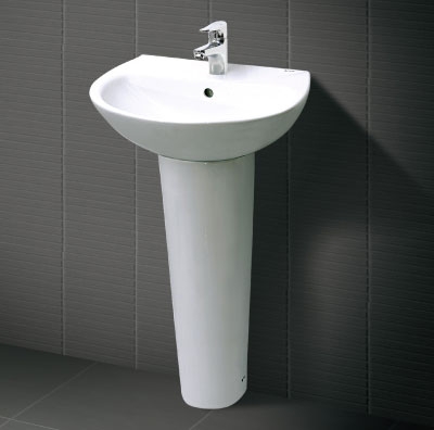 Chậu lavabo chân dài inax L-285V & L-288VD