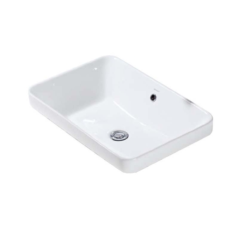 Chậu rửa lavabo bán âm bàn Bravat C22206W-ENG