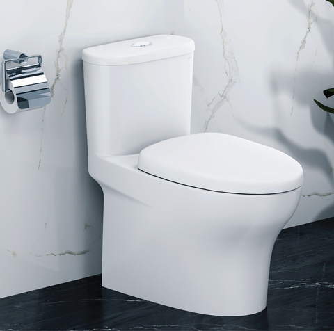 Bồn Cầu CAESAR CD1394 Một Khối Nắp Êm