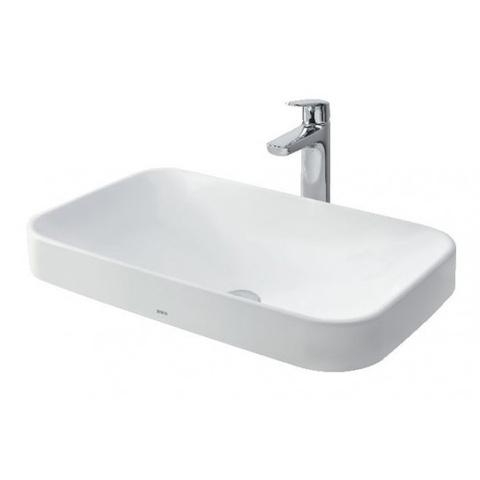 Chậu rửa lavavbo TOTO đặt trên bàn đá LT5715