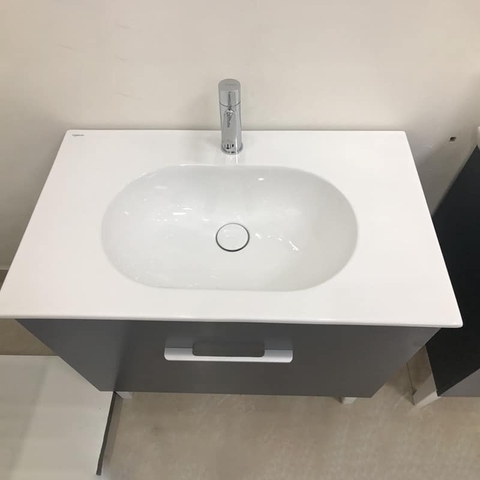 Chậu lavabo dương vành Viglacera CB69