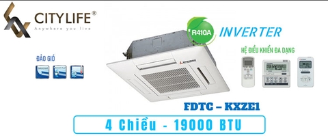 Điều hòa TT âm trần CASSETTE bốn hướng thổi Model FDTC-KXZE1