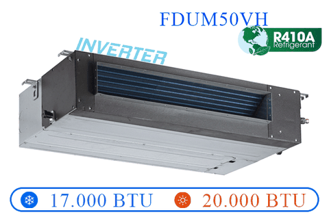 FDUM50VH - Mặt lạnh Âm trần nối ống gió 2 chiều Inverter - 17.100BTU
