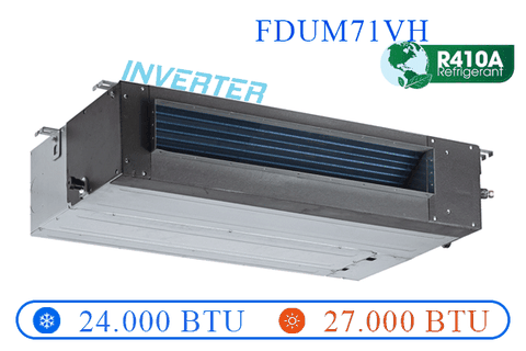 FDUM71VH - Mặt lạnh Âm trần nối ống gió 2 chiều Inverter - 24.000BTU