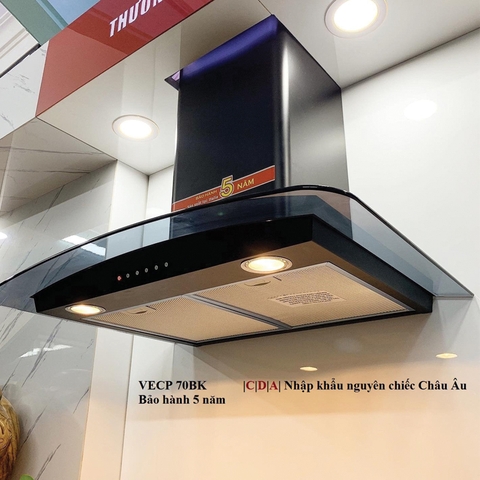 Máy hút mùi ống khói cao cấp thương hiệu CDA - VECP70BK