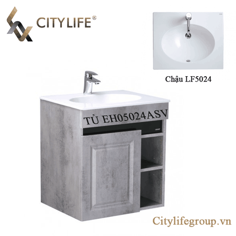 Bộ tủ EH05024ASV + Chậu LF5024 Caesar