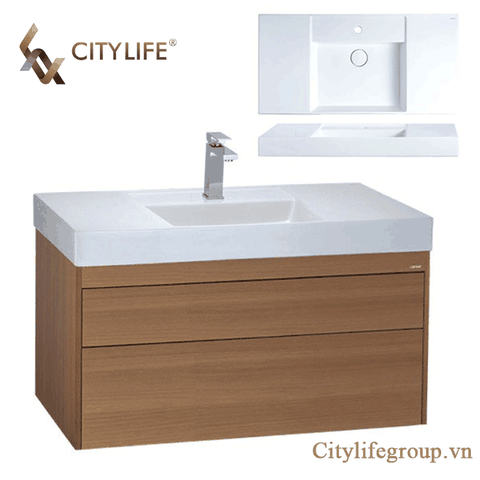 Bộ tủ lavabo Caesar EH05386DWV + LF5386