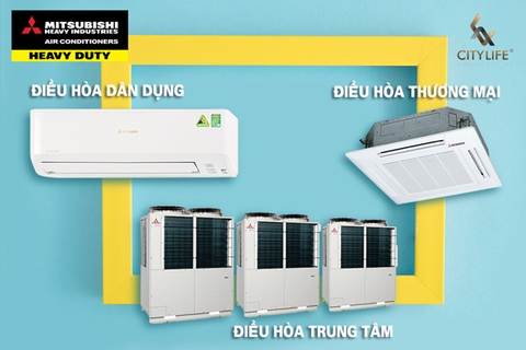 Điều hòa Mitsubishi Heavy có mấy loại?
