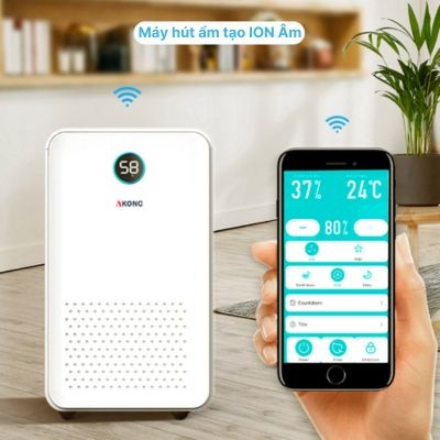 Máy hút ẩm tạo ion âm bảo vệ không gian sống trong lành