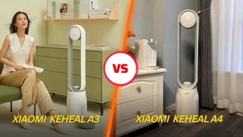 Quạt không cánh Xiaomi Keheal A3 và Quạt không cánh Xiaomi Keheal A4 - Phân biệt và so sánh sự khác nhau