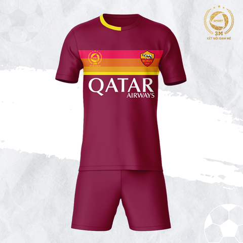 Bộ Quần Áo Bóng Đá Arsenal Màu Đỏ Đô - Thun Lạnh Cao Cấp