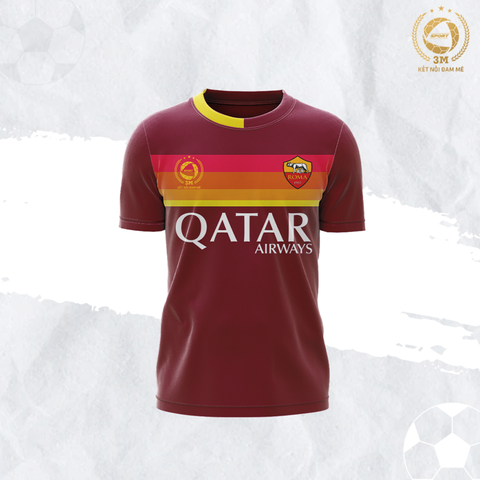 Bộ Quần Áo Bóng Đá Đội Tuyển Qatar Size Nhỏ Màu Đỏ Đô - 3 MIỀN SPORT